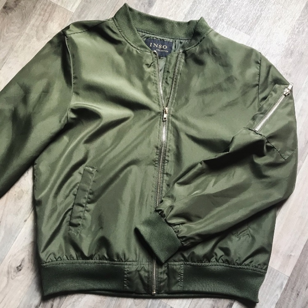 Army Green Bomber Jacket